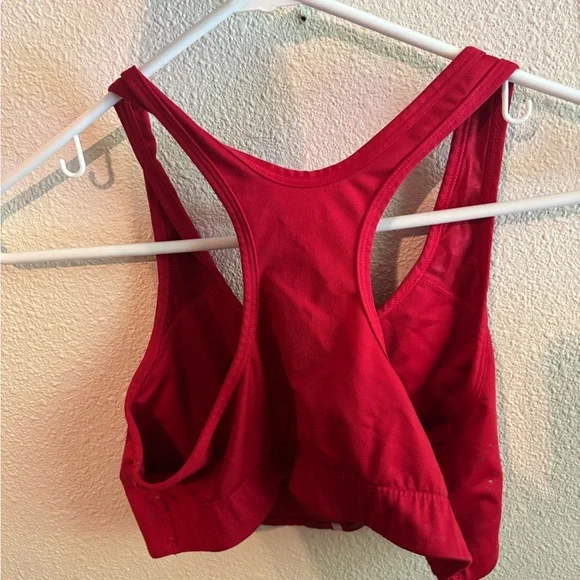 PINK Victoria's Secret Red and White Sports Bra - Picture 2 of 2